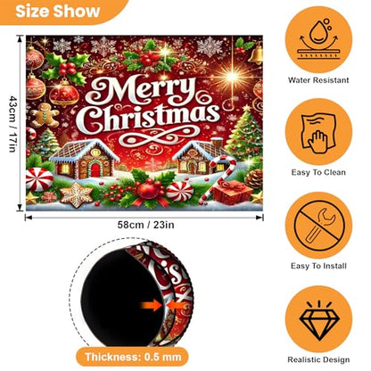 Decorative Magnetic Cover for Dishwasher & Appliances - Snowhouse 23x26in