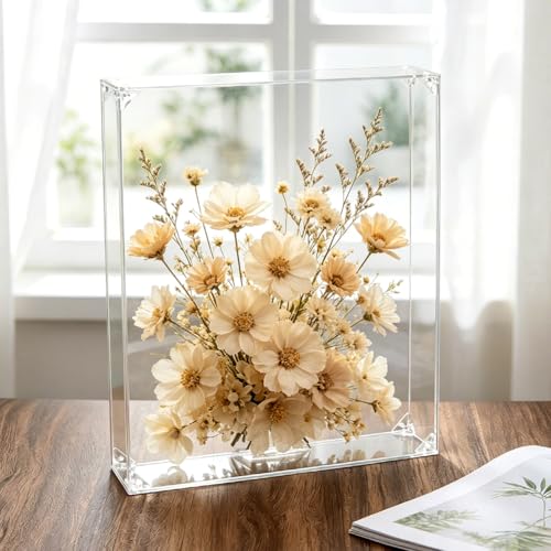 Acrylic Shadow Box Frame 16x13x3.1 Inches for Dried Flowers Photos Keepsakes