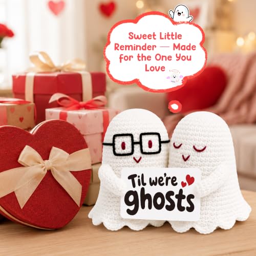 Handmade Crochet Ghost Gift Set for Halloween, Christmas & Special Occasions