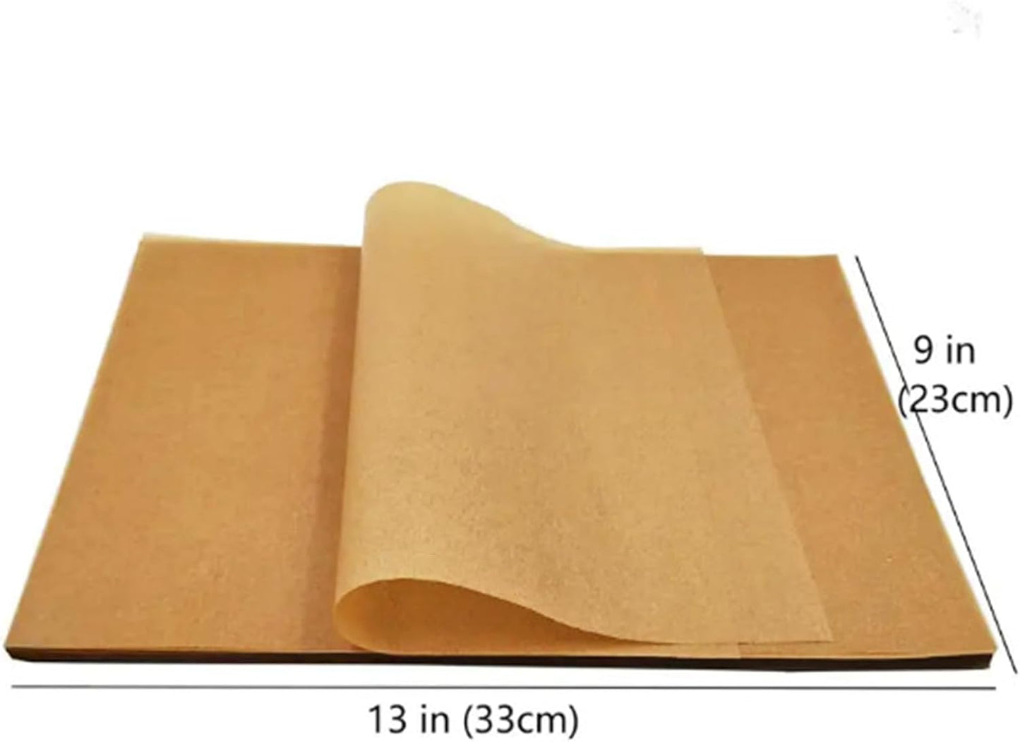Skiennix Unbleached Parchment Paper Sheets - 100 Pcs for Effortless Baking & Cooking