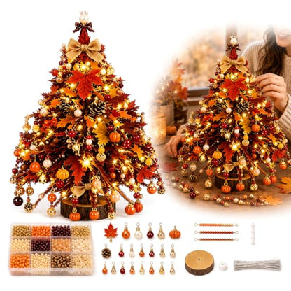 DIY Beaded Christmas Tree Kit for Adults - Festive Holiday Decoration