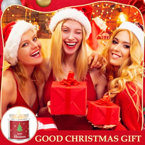 Christmas Scented Candle Set - Bright Style, 6 Jar Holiday Fragrance Gifts