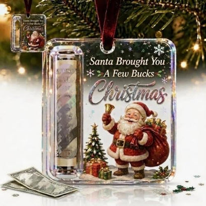 Christmas Cash Gift Holder Ornament Acrylic Holiday Decor