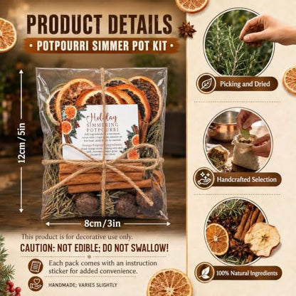 Fall Simmer Potpourri Bowl Set with 4 Scented Bags - Stovetop & Firepit Decor - Cute Variation of THIS listing