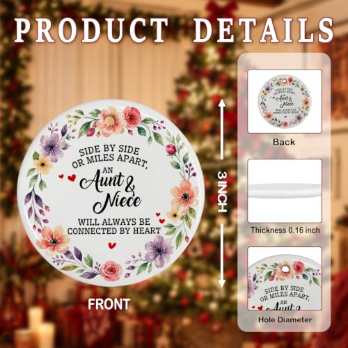 Aunt Niece Christmas Ornament - Holiday Gift, Festive Decoration - Variation of THIS listing
