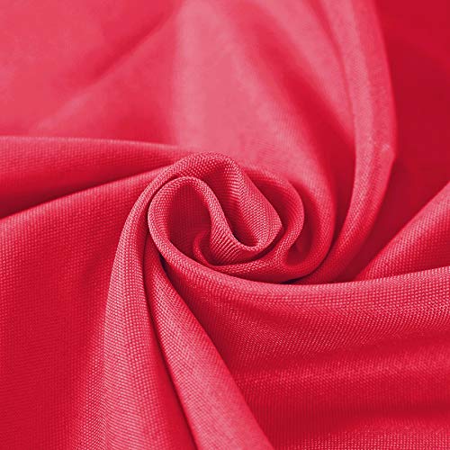 Rectangle Tablecloth 60x120 Inch Washable Polyester for Weddings & Events - Red