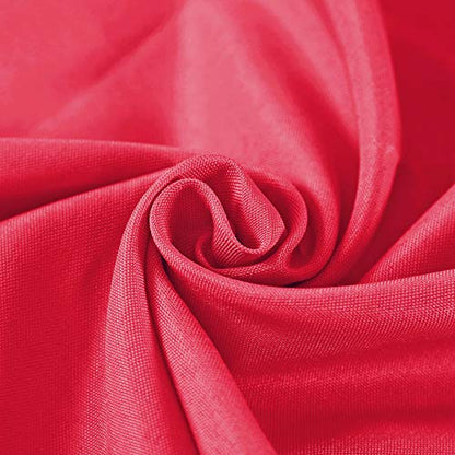Rectangle Tablecloth 60x120 Inch Washable Polyester for Weddings & Events - Red
