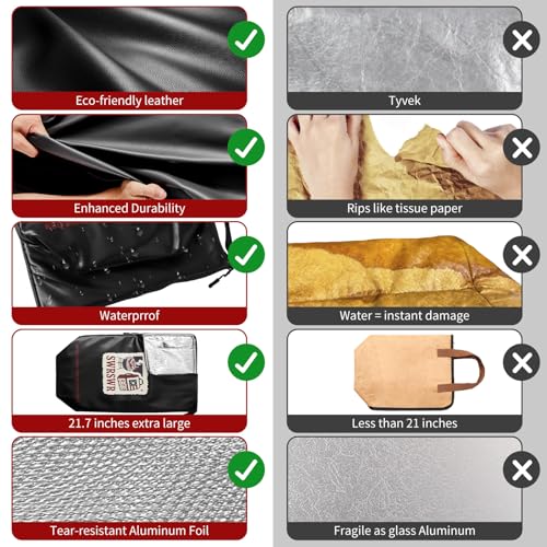 Leather BBQ Blanket for Resting Meat - Large Juicy Briskets & Turkey, Reusable Gift for Men & Dad