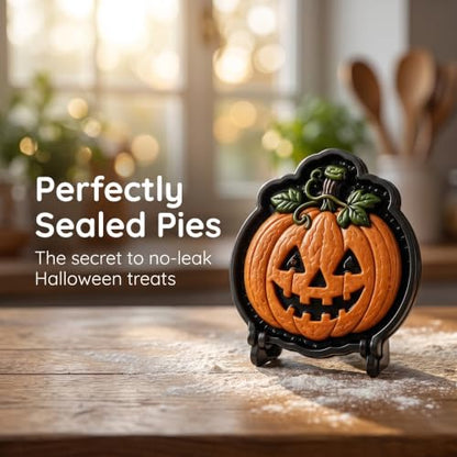 Halloween Spooky Mini Pie Mold Set with 10 Shapes - Ghost, Pumpkin, Skull & More - Reusable Baking Tool - Variation of THIS listing #I