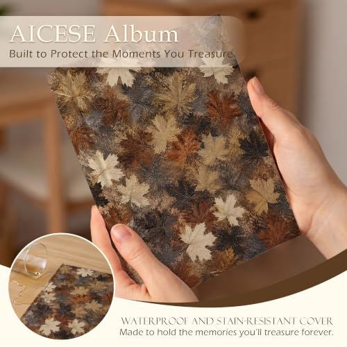 Fall Maple Leaves Hardcover Photo Album 4x6 with 18 Pockets - Leaf Variation