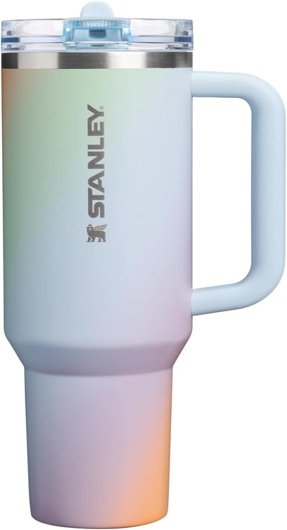 STANLEY Quencher ProTour 40 oz Tumbler - Leakproof Lid, Built-In Straw & Handle | BPA-Free Insulated Cup | Sunrise Spiral