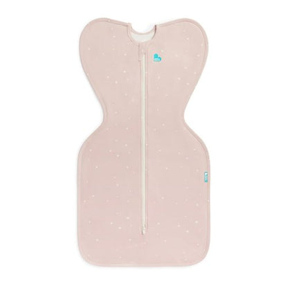 Love to Dream Swaddle UP - Baby Sleep Sack for Self-Soothing | 1.0 TOG, Medium 13-19 lbs, Powder Pink Twinkle