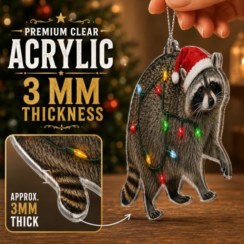 Raccoon Ornament - Raccoon 08 - Funny Christmas Tree Decoration