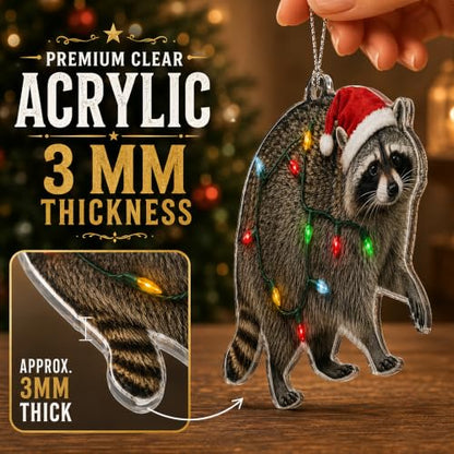 Raccoon Ornament - Raccoon 08 - Funny Christmas Tree Decoration