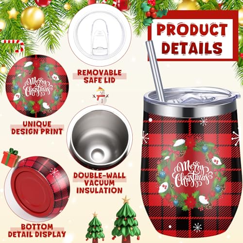 Patelai Christmas Tumbler Gift Set - 30 Pcs Xmas Party Supplies with Greeting Cards & Pens - Variation of 30 / Xmas