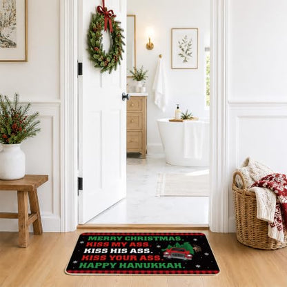 Hanukkah Doormat - Festive Jewish Holiday Entryway Decor - Arsemica