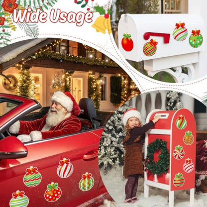 Christmas Magnetic Car & Home Decor - Reflective Holiday Magnet Set