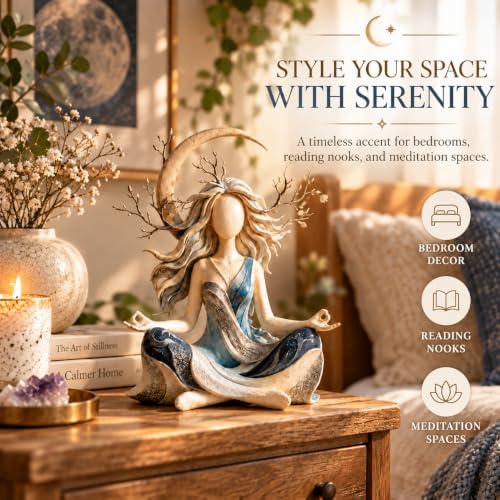 Inner Harmony Sculptural Figurine - Meditation & Zen Home Decor - Variation A
