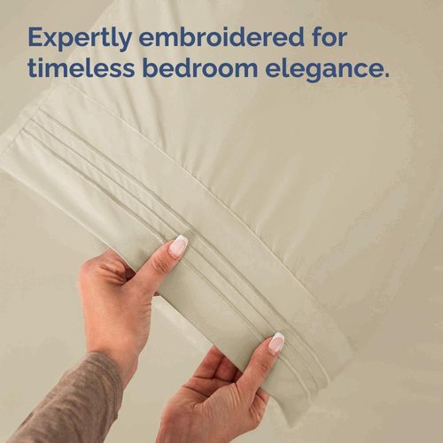 Standard Pillow Cases Set of 2 - Ultra-Soft Hotel Quality Pillowcase Covers - Comfy & Wrinkle Free - Stain and Fade Resistant - Machine Washable Pillow Protectors - 2 Piece Set - Standard Size Wheat