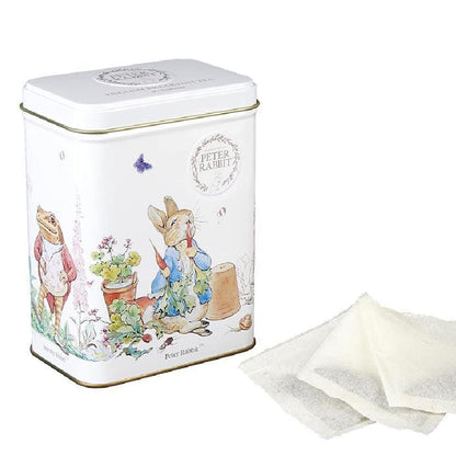 New English Teas Peter Rabbit Tea Tin with 40 English Breakfast Teabags, Beatrix Potter