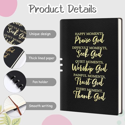 Shinylin 7-Piece Christian Gift Set for Women - Biblical Inspirational Presents - Black Variation