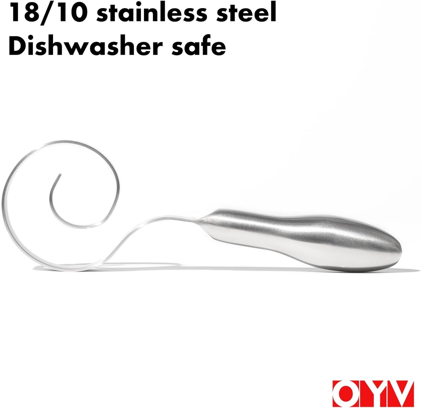 OYV Dough Whisk - 18/10 Stainless Steel Danish Whisk for Sourdough, Cookies & Pastry - 9" Dishwasher Safe