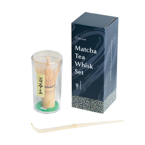 Japanese Bamboo Whisk (Chasen) Matcha Set for Traditional Matcha Tea Preparation by Naoki Matcha
