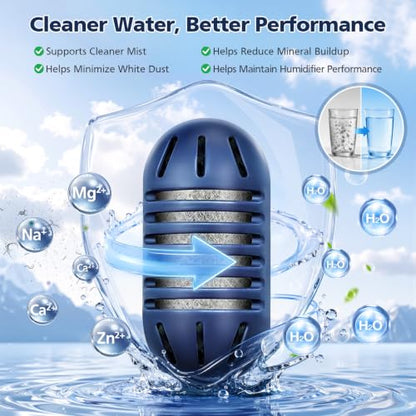 Demineralization Cartridge Filter for Ultrasonic Humidifiers - 20 Pack