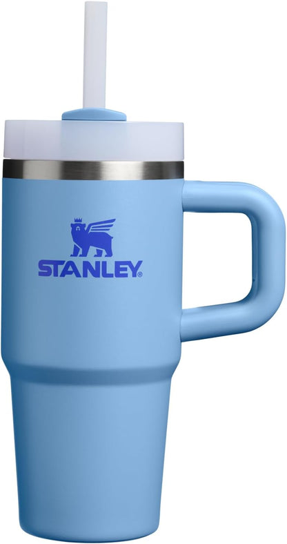 STANLEY Quencher H2.0 Tumbler - Insulated 14 oz Stainless Steel Cup with Handle & Straw | BPA-Free | Blue Sky