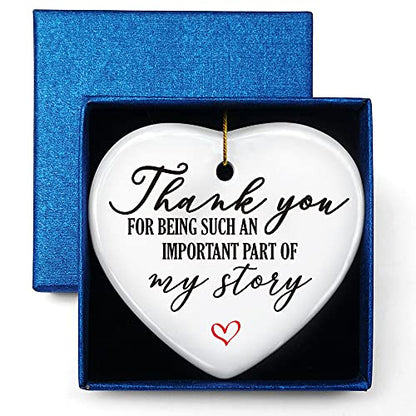 Teacher Appreciation Heart Ornament - Thank You Gift for Teachers, Keepsake Sign