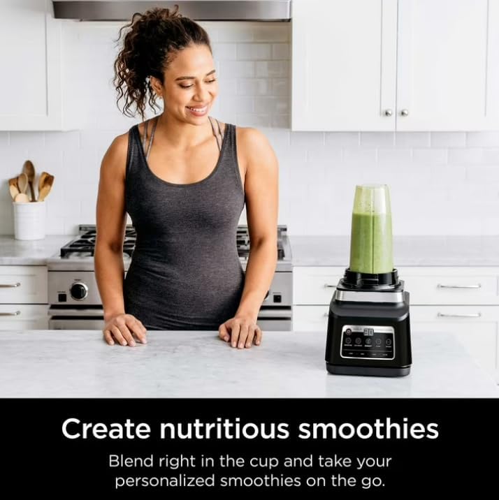 Professionall System Blender Plus - 8 Cup Food Processor with Auto IQ, 1400W Power & XL Capacity