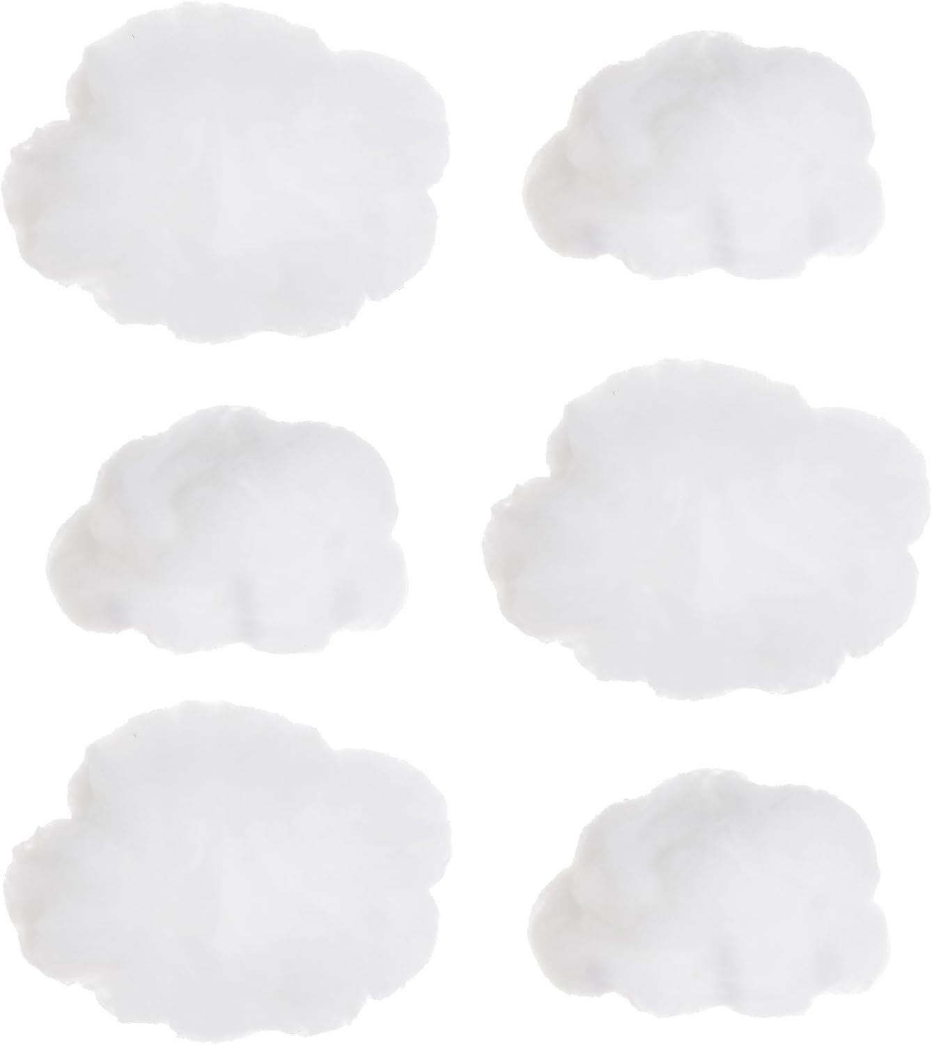 Tiggell 6 Pieces Artificial 3D Cloud Props - Imitation Hanging Ornaments for DIY Room Decor
