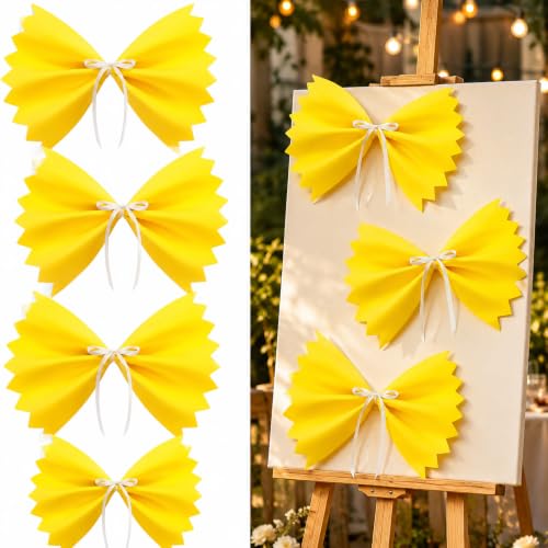 Large 3D Farfalle Pasta Party Decorations - Italian Themed Wall & Table Decor
