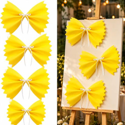Large 3D Farfalle Pasta Party Decorations - Italian Themed Wall & Table Decor