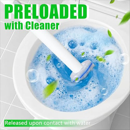 Disposable Toilet Brush and Holder Set with 40 Refills - Compatible with Clorox - Variation: 40 Count Set