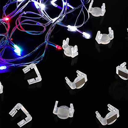 Christmas C9 Light Clips with Magnets 100 Pieces for Outdoor Holiday Decorations
