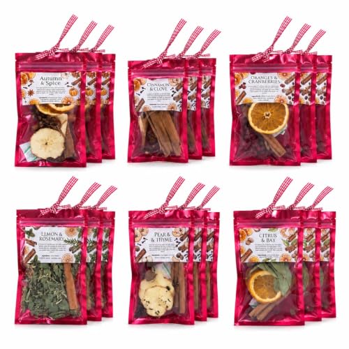 Fall Simmering Potpourri Kit for Home Fragrance - Red, 18 Packs