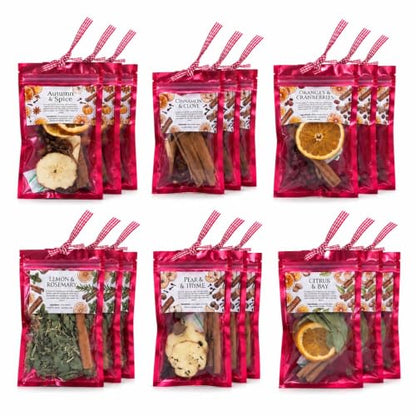 Fall Simmering Potpourri Kit for Home Fragrance - Red, 18 Packs