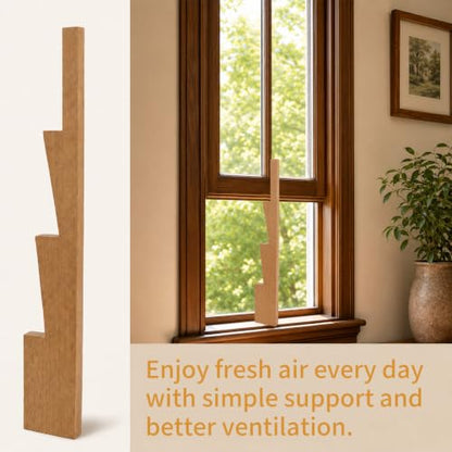 Wooden Window Prop Stick Opener - Adjustable Support for Ventilation