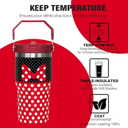 20 Oz Cartoon Mouse Tumbler with Lid & Flip Straw - DSN-2