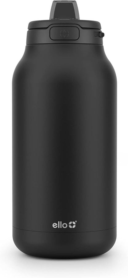 Ello Hydra 64oz Half Gallon Vacuum Insulated Stainless Steel Jug - Locking Lid for Easy Transport