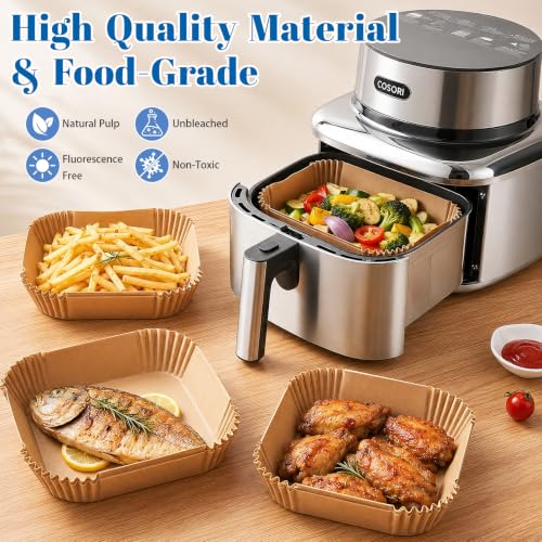 Air Fryer Accessories Set of 13 for Cosori Iconic 6.5 Qt - Stainless Steel & Silicone