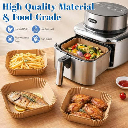 Air Fryer Accessories Set of 13 for Cosori Iconic 6.5 Qt - Stainless Steel & Silicone