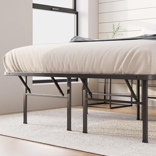 Zinus 16 Inch SmartBase Deluxe Mattress Foundation/ 2 Extra Inches high for Under-Bed Storage/Platform Bed Frame/Box Spring Replacement/Strong/Sturdy/Quiet Noise-Free, Cal King