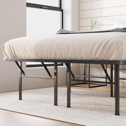 Zinus 16 Inch SmartBase Deluxe Mattress Foundation/ 2 Extra Inches high for Under-Bed Storage/Platform Bed Frame/Box Spring Replacement/Strong/Sturdy/Quiet Noise-Free, Cal King