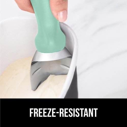 GORILLA GRIP Ice Cream Scoop - BPA-Free Heavy Duty Design with Ergonomic Handle for Perfect Scoops - Mint