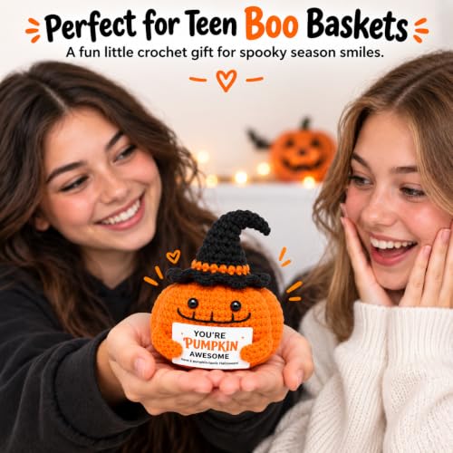 Mini Pumpkin Halloween Gift Basket Stuffer for Women & Teens