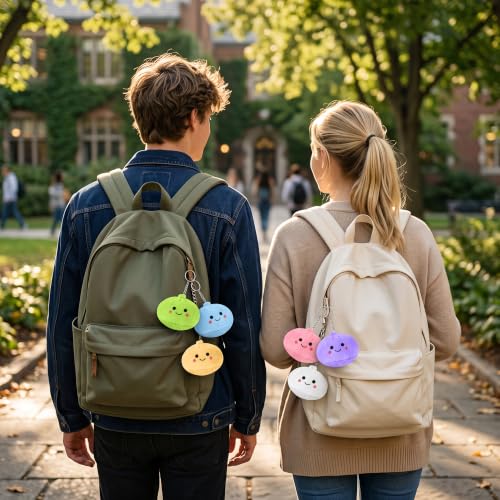 12-Pack Cute Plush Dumpling Keychains Party Favors & Bag Charms