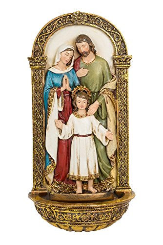 Holy Family Water Font - Renaissance Religious Decor for Home & Gifts