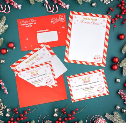 Christmas Letters from Santa Kit with Certificates & Envelopes - 10 Sets